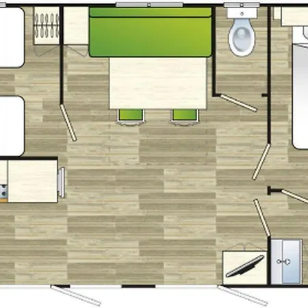 Mobil-home Confortable Avec Terrasse Pour 5 Personnes - Api-1-52-916 Campsite Saint-Rome-de-Tarn