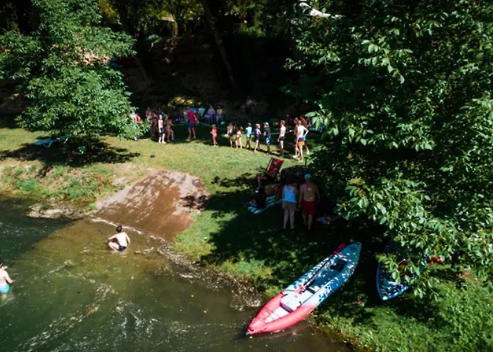 Mobil-home Confortable Avec Terrasse Pour 5 Personnes - Api-1-52-916 Kemping Saint-Rome-de-Tarn